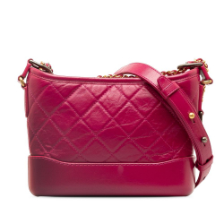 Chanel AB Chanel Pink Lambskin Leather Leather Small Lambskin Gabrielle Crossbody Italy