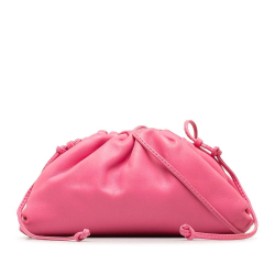 Bottega Veneta B Bottega Veneta Pink Calf Leather The Mini Pouch Italy