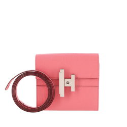 Hermès AB Hermès Pink Calf Leather Cinhetic To Go Wallet France