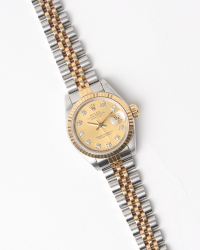 Rolex Lady-Datejust 26mm Ref 69173G Diamond Dial Watch