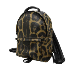 Louis Vuitton B Louis Vuitton Brown with Black Coated Canvas Fabric Wild Animal Palm Springs PM France
