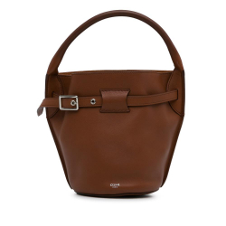 Celine B Celine Brown Calf Leather Nano Big Bucket Bag Italy