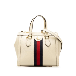 Gucci AB Gucci White Calf Leather Small Ophidia Satchel Italy