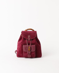 Gucci Bamboo Suede Backpack