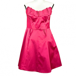 Karen Millen Cocktail dress, fushia pink in Karen Millen satin