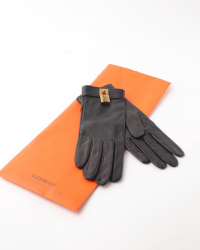 Hermès HERMÈS Kelly Leather Gloves New Size 7