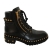 Balmain On SALE/ Ankle ranger boots with gold embellishment 