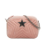 Stella McCartney B Stella McCartney Pink Velvet Fabric Quilted Star Crossbody Bag Italy