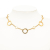 Bvlgari AB Bvlgari Gold 18K Yellow Gold Metal Mother of Pearl Link Necklace Italy
