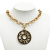 Chanel AB Chanel Gold Gold Plated Metal Logo Pendant Necklace France