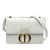 Christian Dior AB Dior White Calf Leather 30 Montaigne Flap Bag Italy
