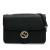 Gucci B Gucci Black Calf Leather Medium Dollar Interlocking G Crossbody Bag Italy
