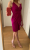 Diane von Furstenberg Fuchsia silk dress