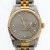 Rolex ; Datejust, steel and gold wristwatch with indexes set with diamonds, circa 1989