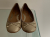Clarks Klassische Leder-Ballerinas Softwear in mattem Gold