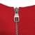 Louis Vuitton Rotes Kreppkleid mit Brosche