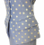Christian Dior Dior Couture vintage skirt-suit in sky-blue linen with white polka dots