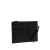 Versace AB Versace Black Calf Leather V Logo Clutch Italy