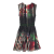 Elie Saab Lupita dress in multicolour flower print with black stripes