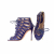 Elie Saab sandals with lace fronts in electric blue snake print