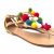 Aquazzura flat ankle sandals with muti-coloured pompoms