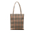 Burberry AB Burberry Brown Beige Canvas Fabric House Check Tote Bag China