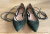 Gianvito Rossi Green suede strappy ballet flats 38,5