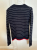 Zadig & Voltaire Striped sweater with red details