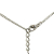 Christian Dior B Dior Silver Brass Metal Square Logo Pendant Necklace Italy