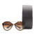 Prada AB Prada Brown Resin Plastic Round Tinted Sunglasses Italy