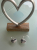 Guess Rhinestone heart earrings