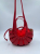 Bottega Veneta Red Bottega Veneta Shells Leather Shoulder Bag