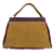Saint Laurent Muse 2 Medium Leather Tote Bag Purple