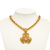 Chanel AB Chanel Gold Gold Plated Metal Triple CC Pendant Necklace France