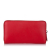 Givenchy B Givenchy Red with Black Calf Leather Iconic Print Zip Around Wallet Italy