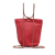 Chanel A Chanel Red Lambskin Leather Leather CC Matelasse Backpack Italy