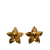 Chanel AB Chanel Gold Gold Plated Metal CC Star Clip On Earrings France