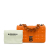 Burberry AB Burberry Orange Lambskin Leather Leather Small Lola Resin Chain Shoulder Bag Italy