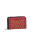 Miu Miu AB Miu Miu Red Calf Leather Grommet Zip Around Wallet Italy