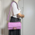 Fendi Baguette Medium FF Tridimensional Leather 2-Ways Baguette Bag Purple