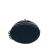Chanel A Chanel Blue Dark Blue Lambskin Leather Leather CC Round Vanity Bag Italy