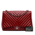 Chanel AB Chanel Red Patent Leather Leather Jumbo Chevron Patent Single Flap Italy