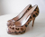Casadei Leather leopard print High Heels 38,5 CASADEI