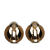 Chanel AB Chanel Gold Resin Plastic CC Clover Clip On Earrings France