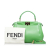 Fendi AB Fendi Green Calf Leather Mini Peekaboo Satchel Italy