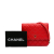 Chanel AB Chanel Red Caviar Leather Leather CC Caviar Square Wallet on Chain Italy