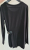Versace Jeans T-Shirt noir, manches longues, détail chaîne
