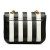 Celine B Celine Black with White Calf Leather Small C Striped Bag Italy