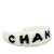 Chanel A Chanel White Fur Natural Material Shearling Logo Headband France