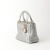 Christian Dior Metallic Supple Cannage Medium Lady Dior bag